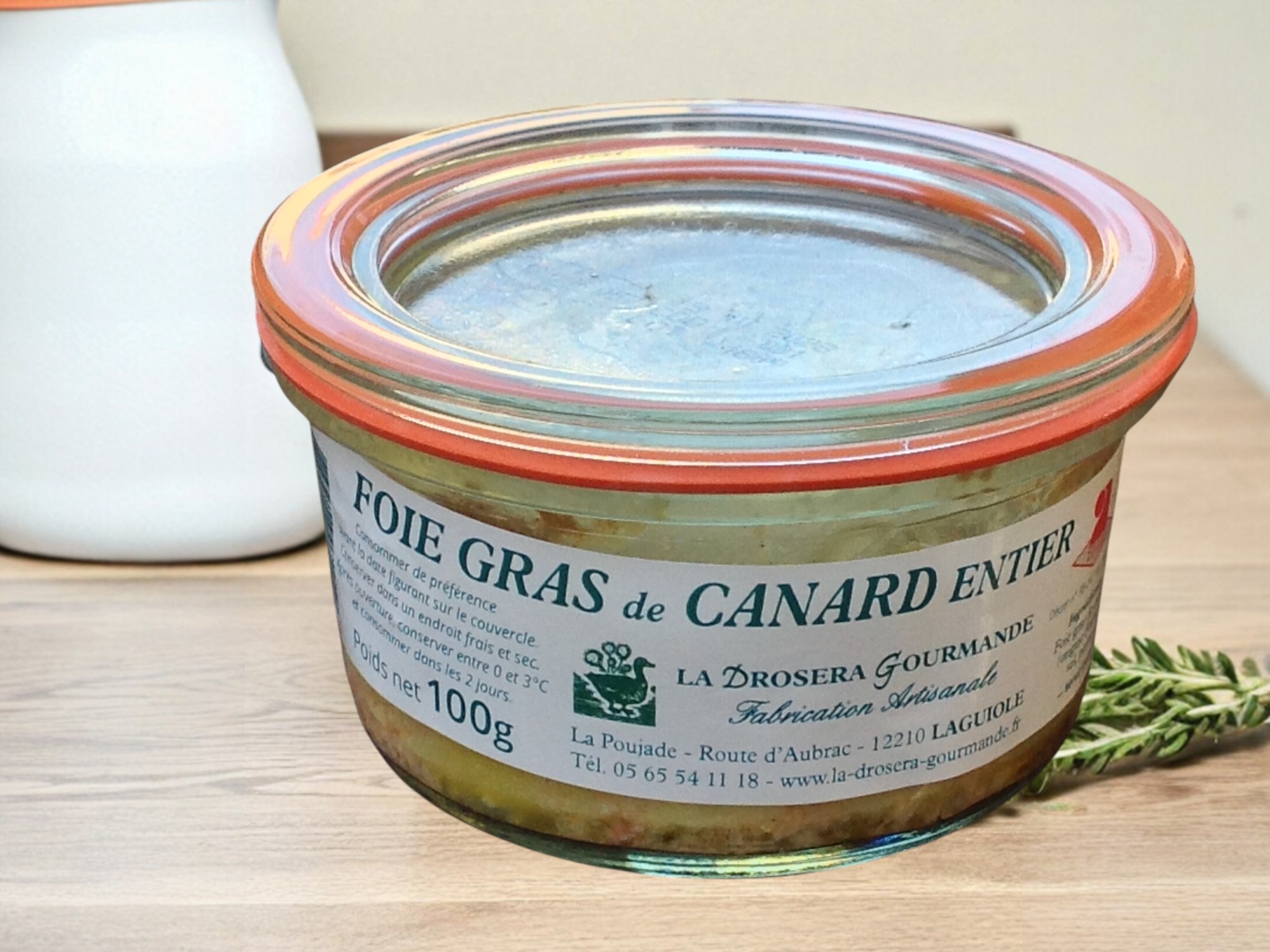 Foie gras de canard entier 100g pour 2 ou 3 personnes