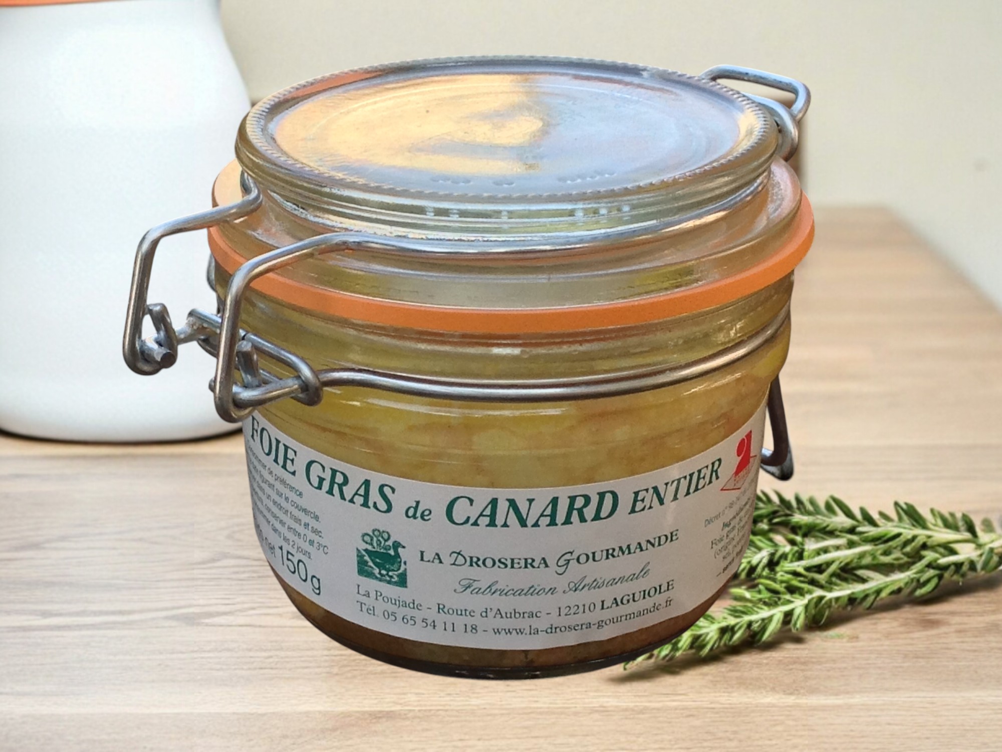 Foie gras de canard entier 150g pour 3 ou 4 personnes