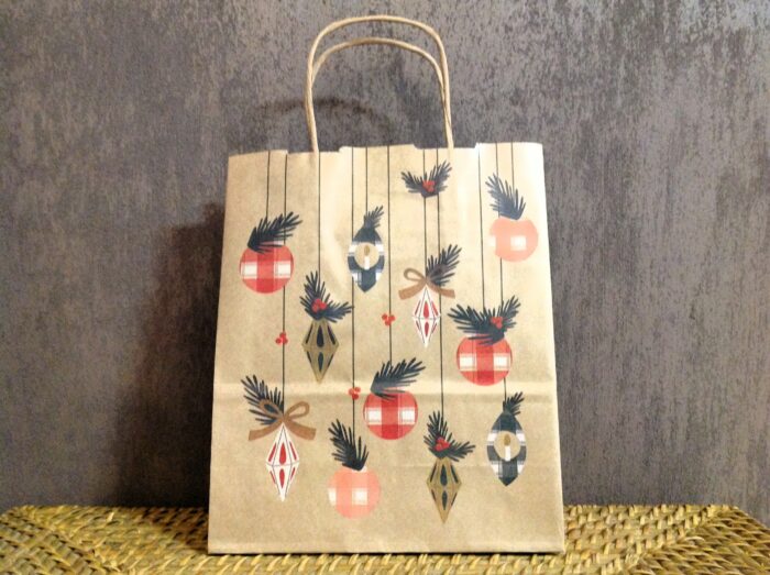 Sac kraft "thème de Noël"