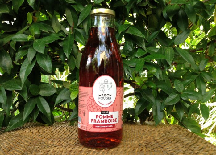 Pur jus artisanal de pomme framboise