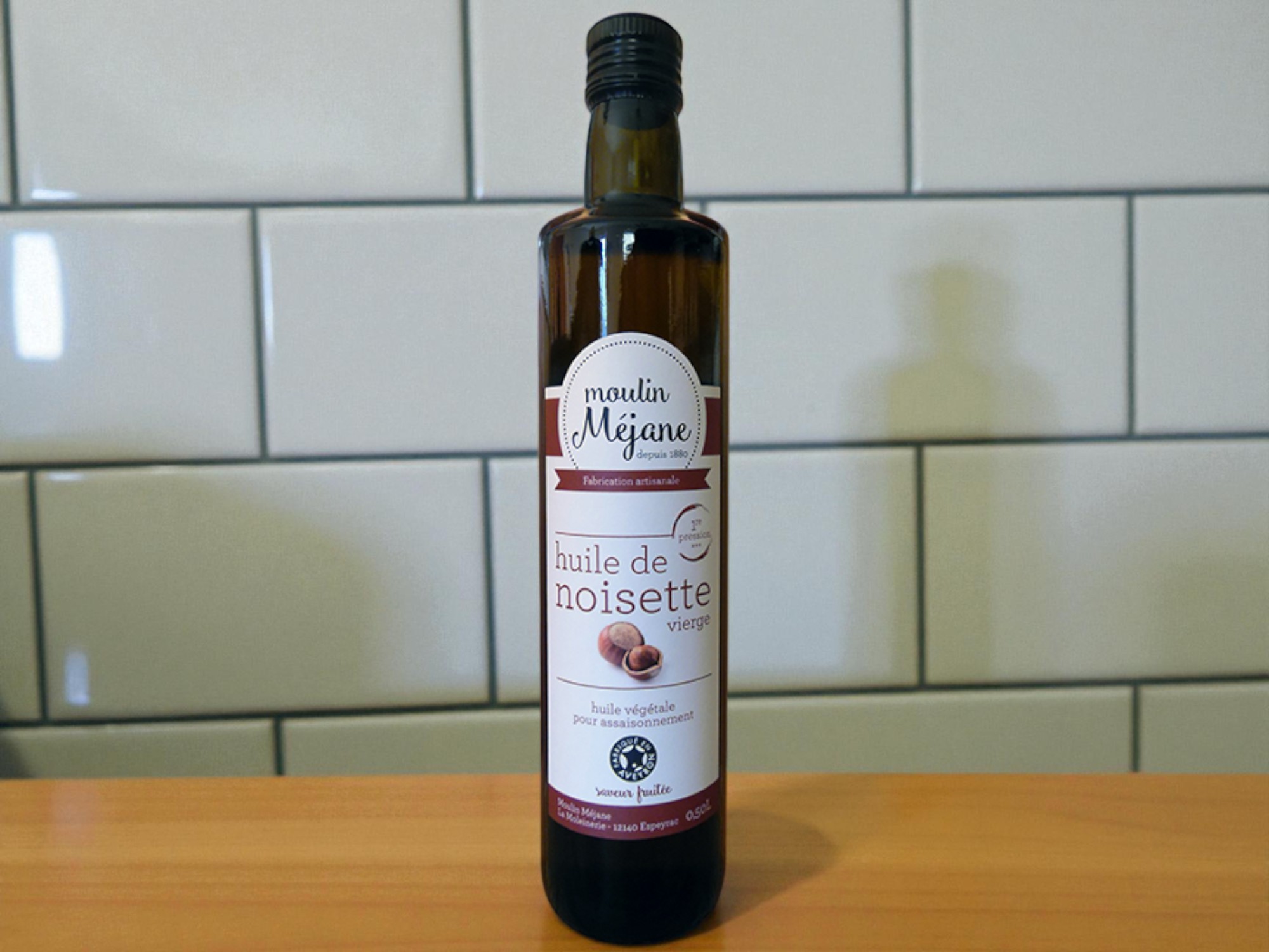 Huile de noisette vierge première pression 50cl